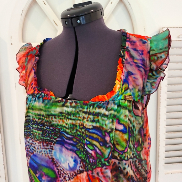 Miss Sixty signature Coral printed dress XS - Picture 5 of 5